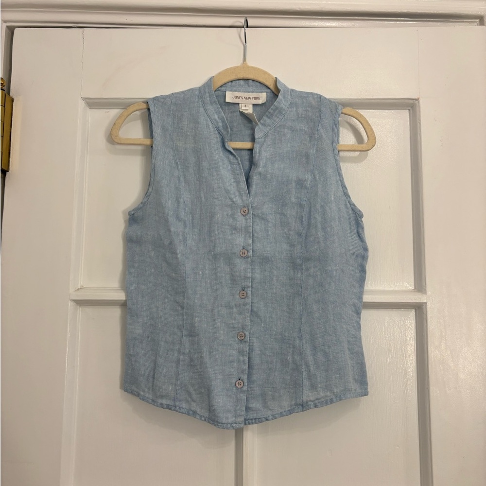 Vintage Jones New York Linen Vest Top